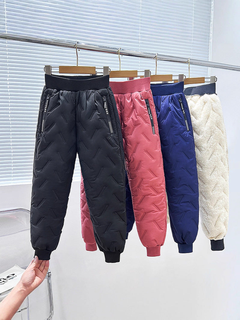 Children's Outdoor Wear Boys Winter Windproof Waterproof Padded Children's Pants