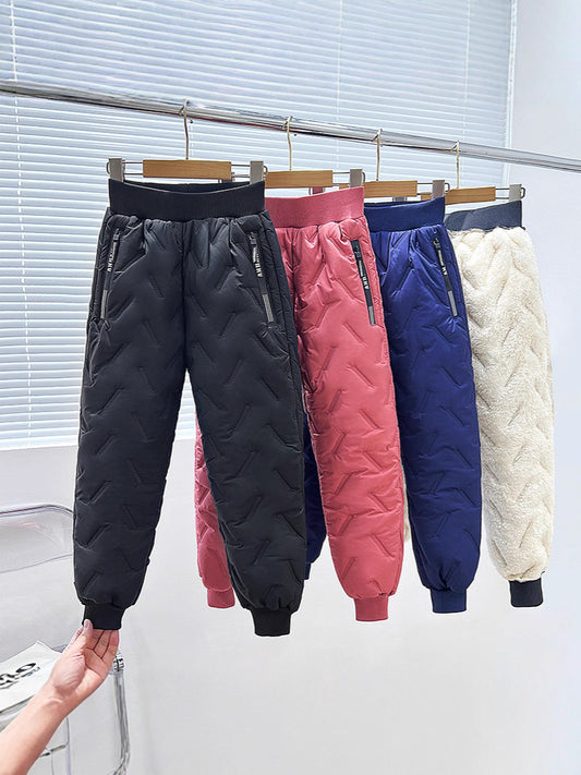 Children's Outdoor Wear Boys Winter Windproof Waterproof Padded Children's Pants