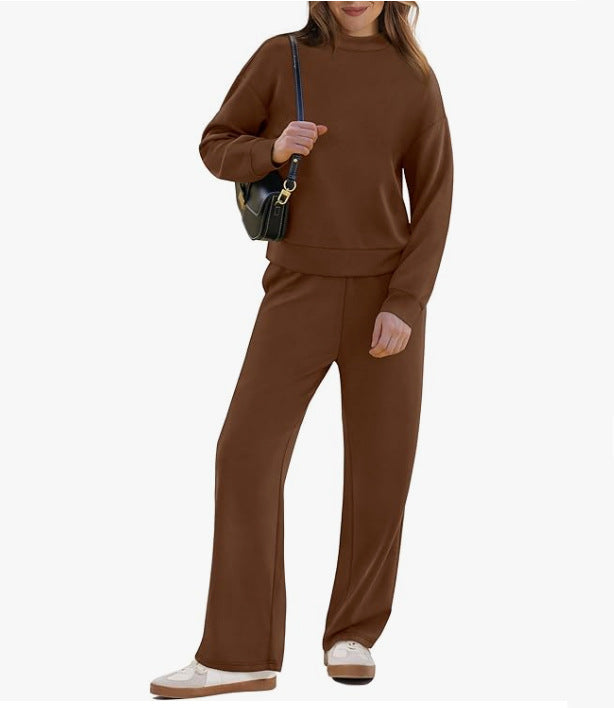 Women's Autumn Sports Leisure Pullover Long Sleeve Two-piece Fashion Casual Suit