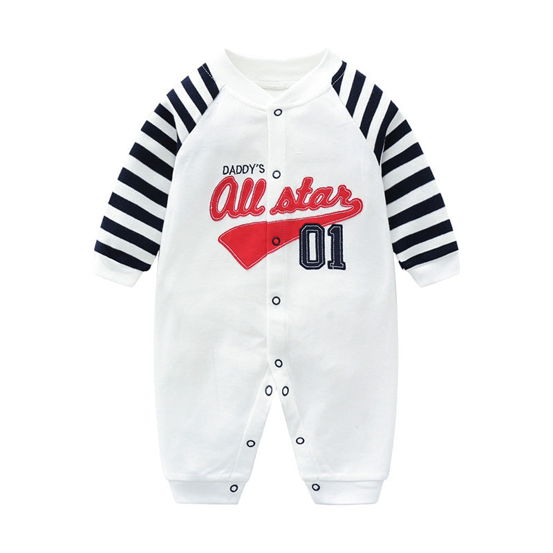 Autumn Pure Cotton Boy Jumpsuit Born Clothes Jumpsuit, Climbing Suit