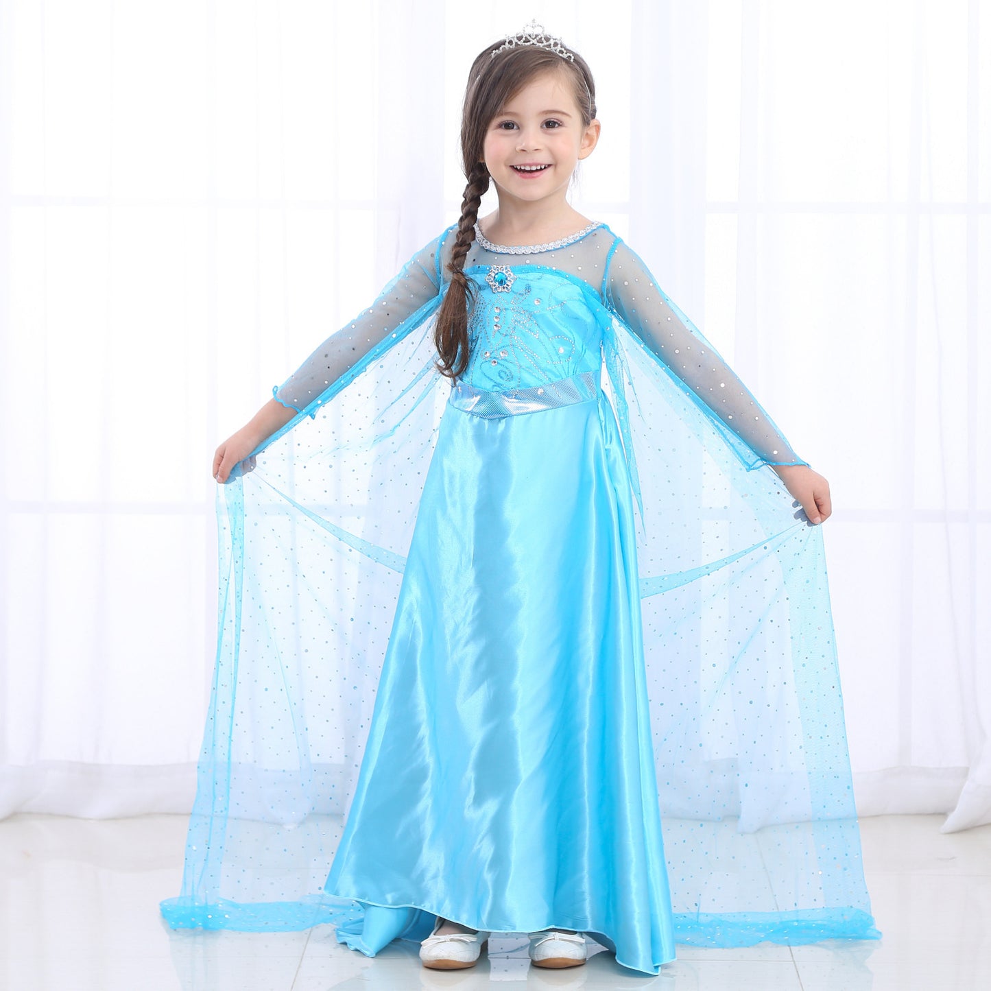 Children's Halloween Clothing Frozen Long Sleeve Princess Children's Dress
