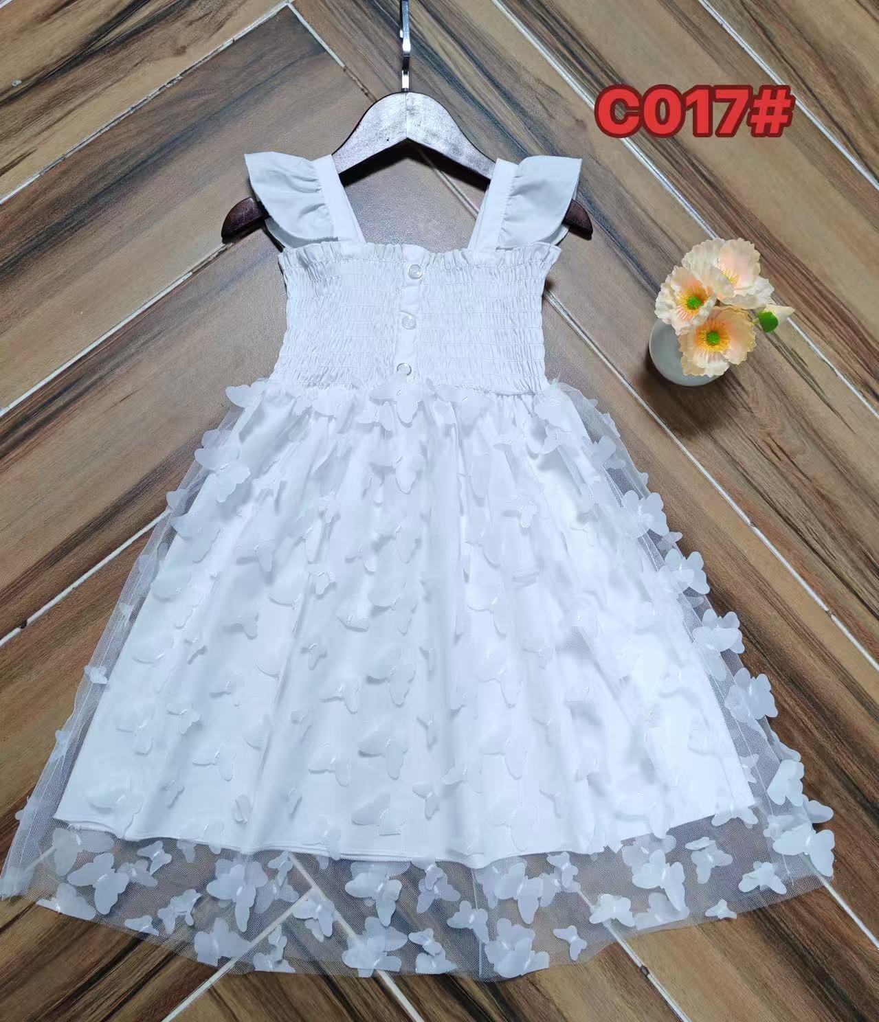 Children's Ethnic Style White Body Strap Braces Children's Dress
