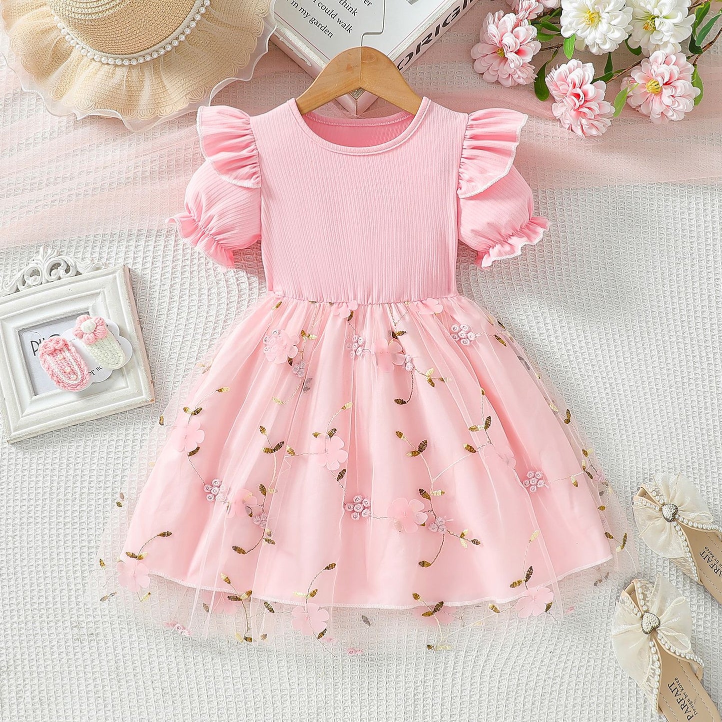 Children's Summer Clothes Princess Skirt Infant Mesh Children's Dress