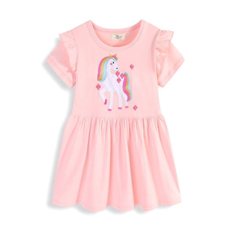 Elegant Children's Summer Princess Short Skirt Children's Dress