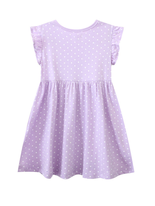 Short-sleeved Summer Unicorn Pattern Fashion Princess Children's Dress