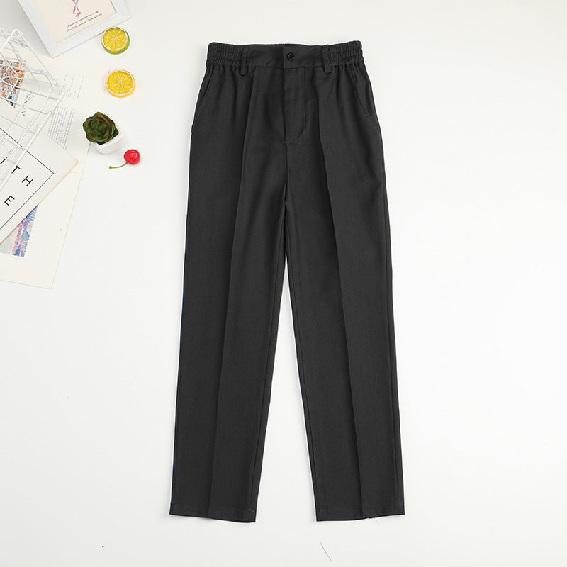 Children's Spring Primary School Uniform Navy Blue Children's Pants