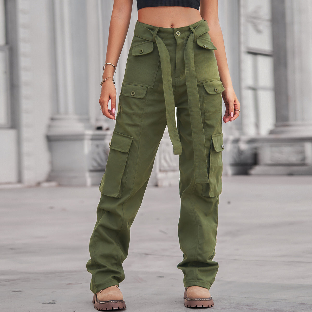 Stylish Washed Denim Casual Working Trousers Women's Jeans