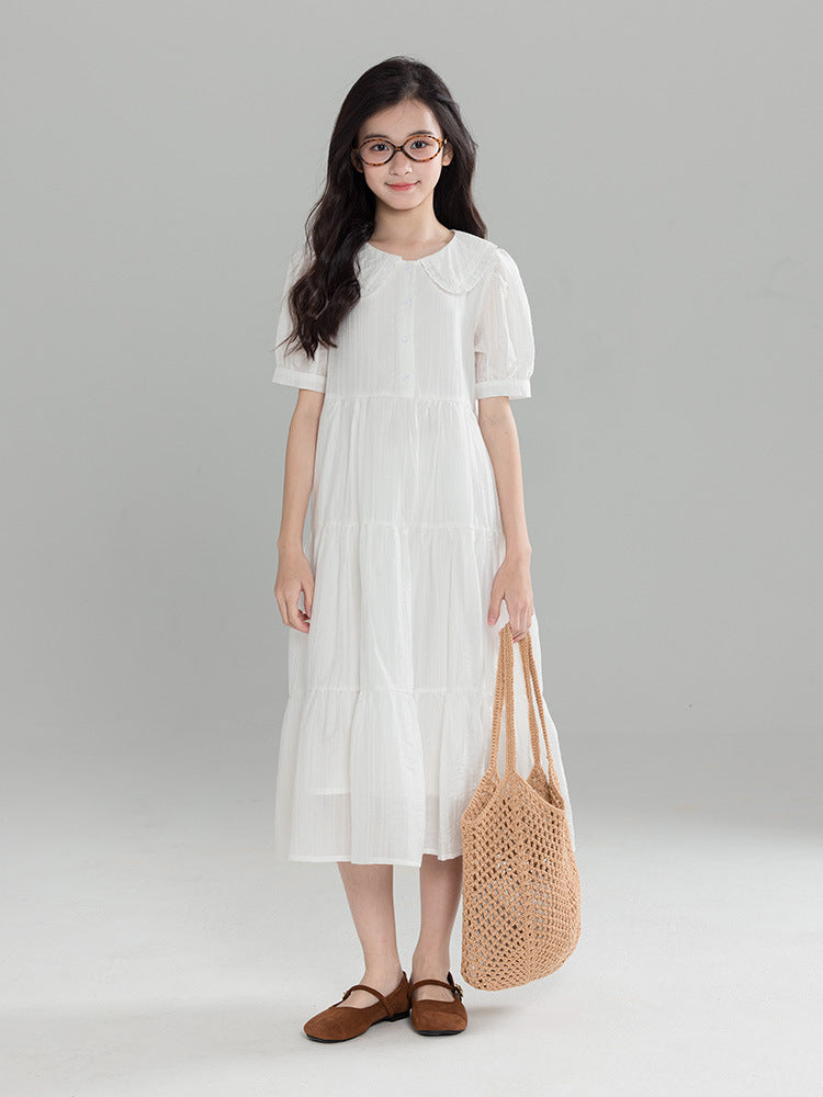 Lace Collar Doll Cake College Small Teen Long Children's Dress