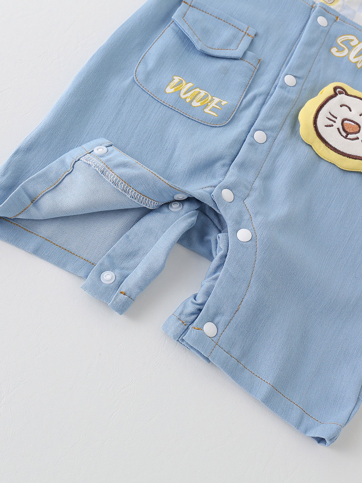 Romper Korean Style Trendy Fake Two Pieces Jumpsuit, Climbing Suit