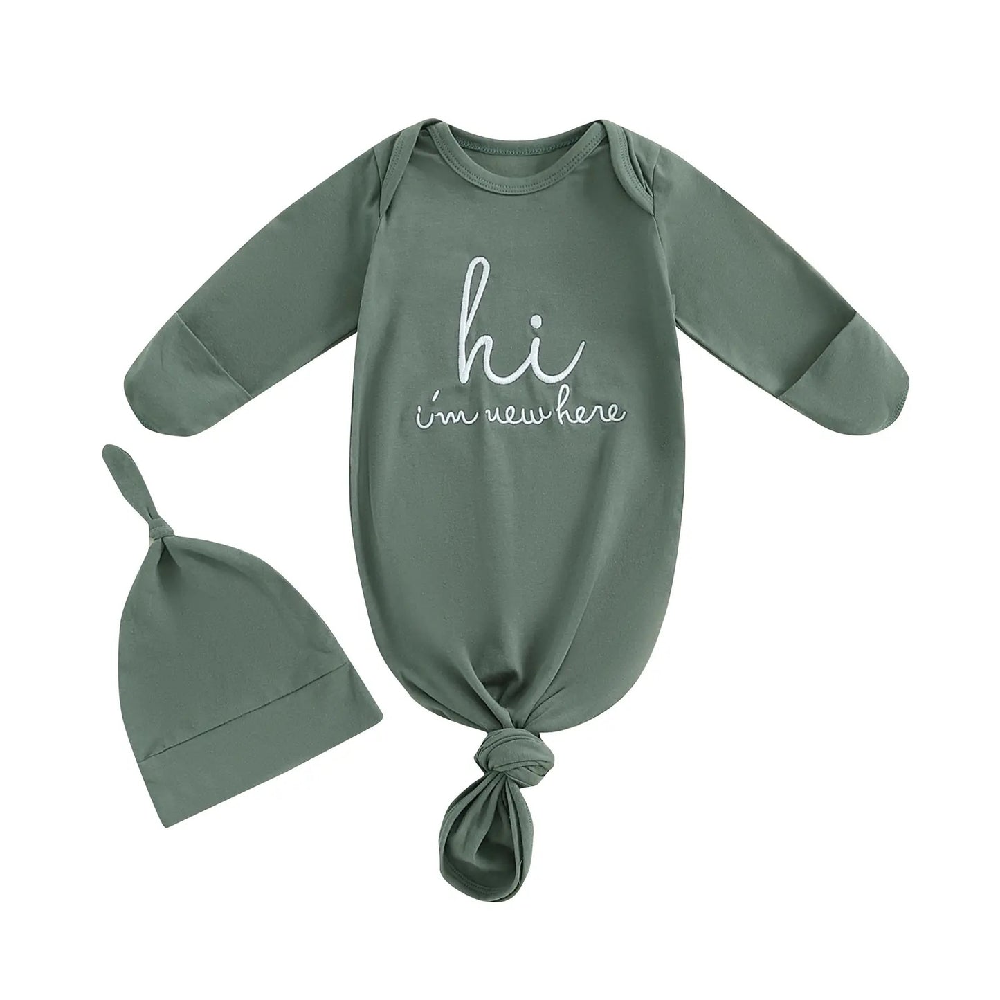 Sleeping Bag Jumpsuit Letter Embroidered Hat Born Jumpsuit, Climbing Suit