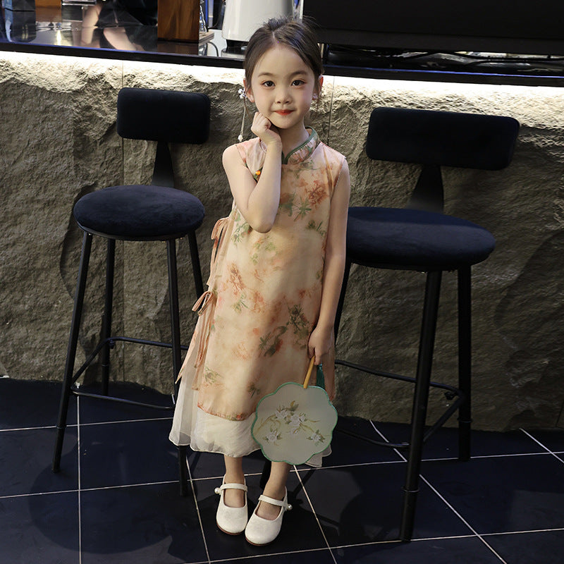 Children's Cheongsam Skirt Ancient Chinese Clothing Style Republic Of China Children's Dress