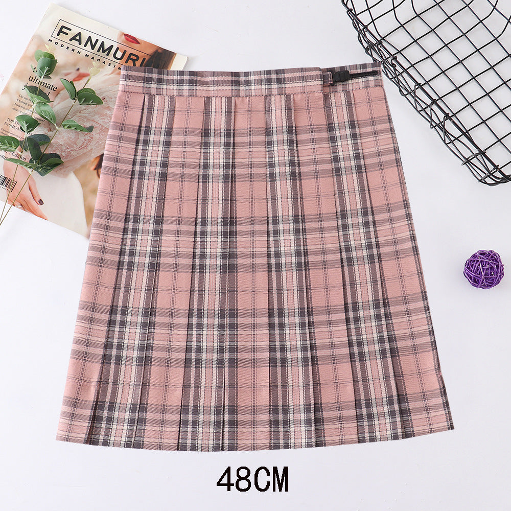 High Waist Plaid Valentine's Day Limited Half Skirts