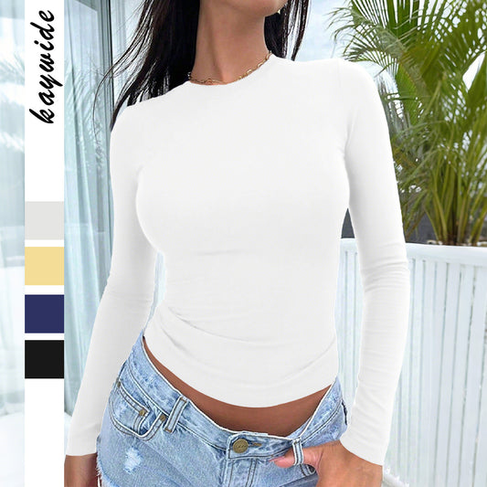 Women's Hot Summer Wind Solid Color Long-sleeved Clothing