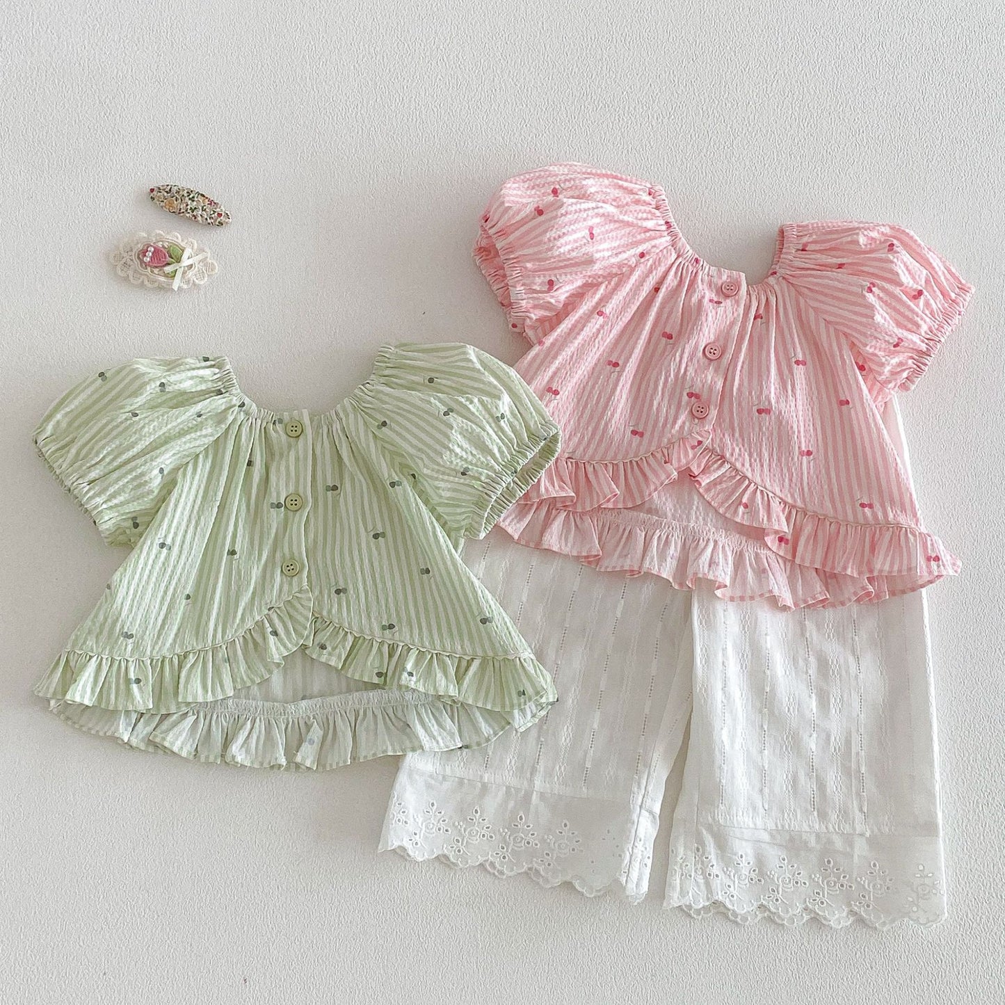 Children's Summer Western Style Korean Embroidered Breathable Clothing Children's Pants