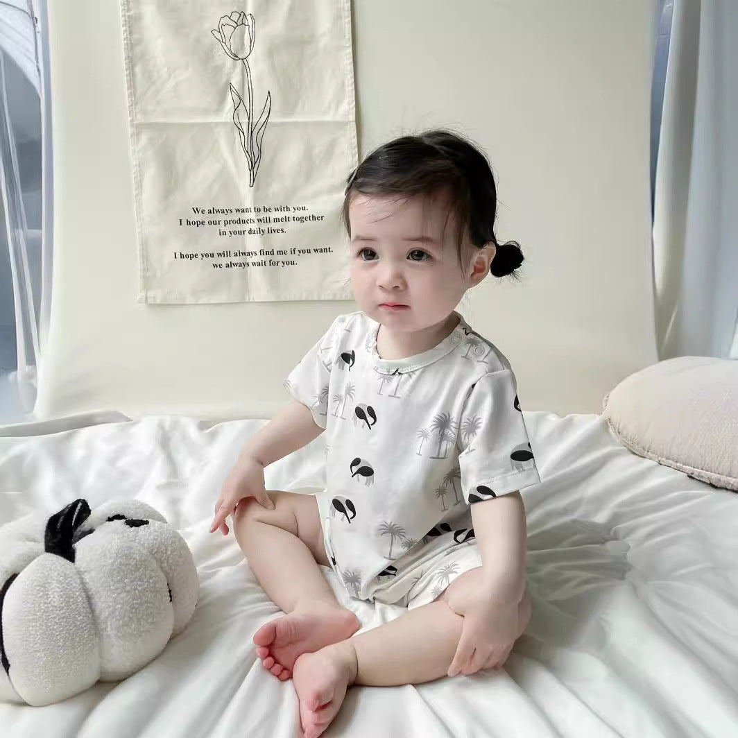 Thin Short Sleeve Romper Cute Super Fashionable Jumpsuit, Climbing Suit