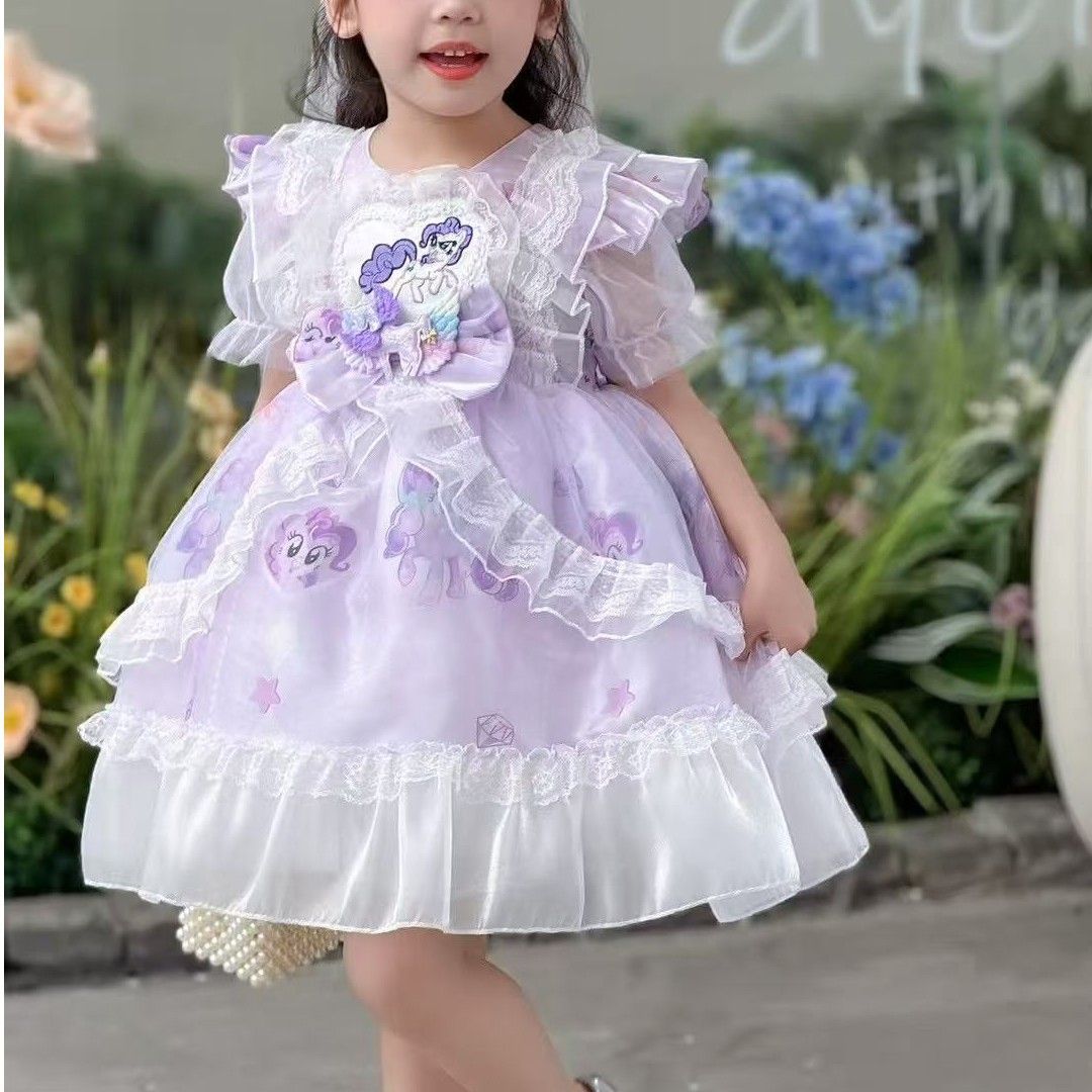 Children's My Little Pony Princess Skirt Lolita Gauze Summer Children's Dress