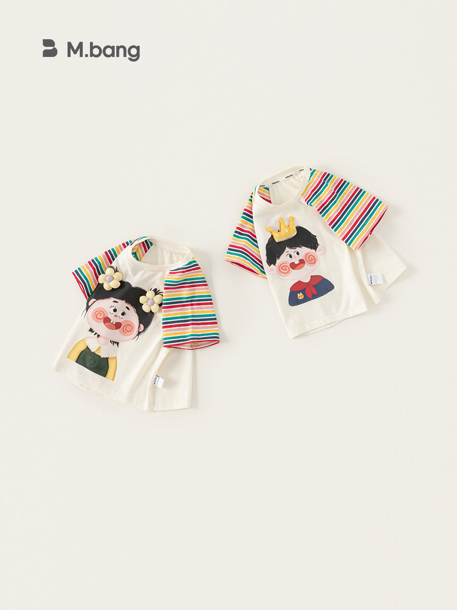 Children's Clothing Summer Dress Clothes Cartoon Printed Children's T-shirt