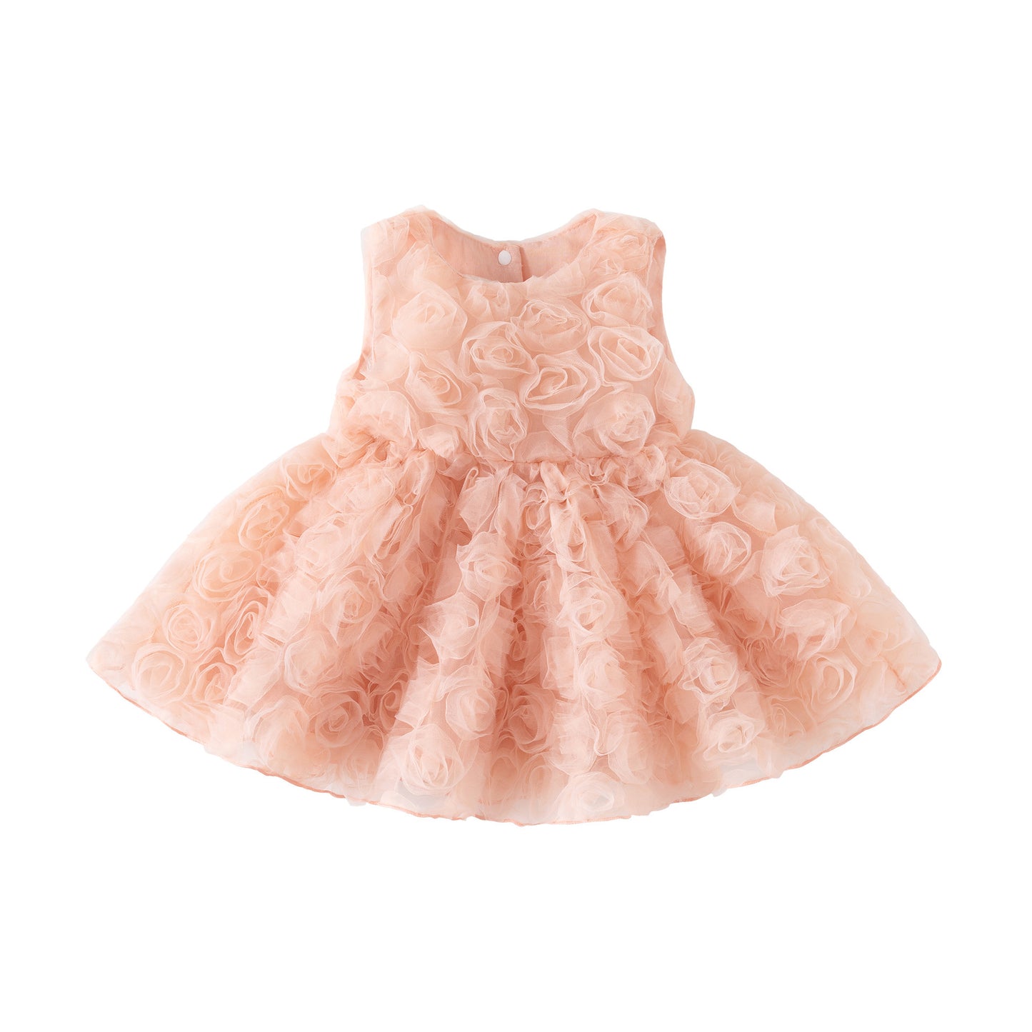 Children's Summer Sleeveless Rose Jumpsuit Temperament Princess Children's Dress