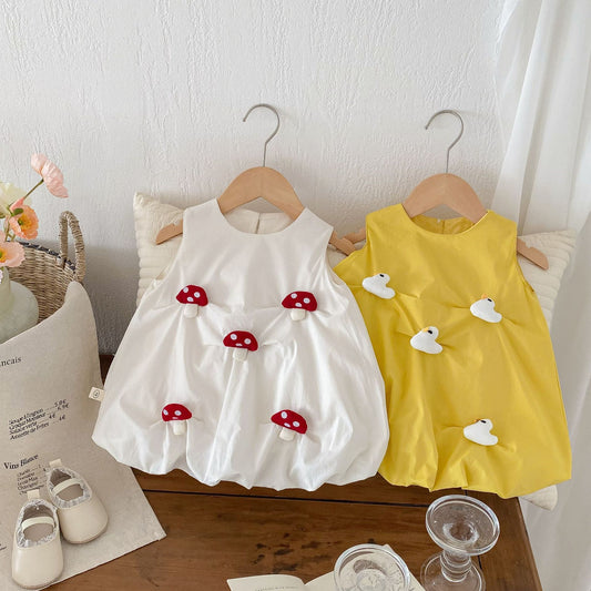 Children's Cute Vest Summer Clothing Super Skirt Children's Dress