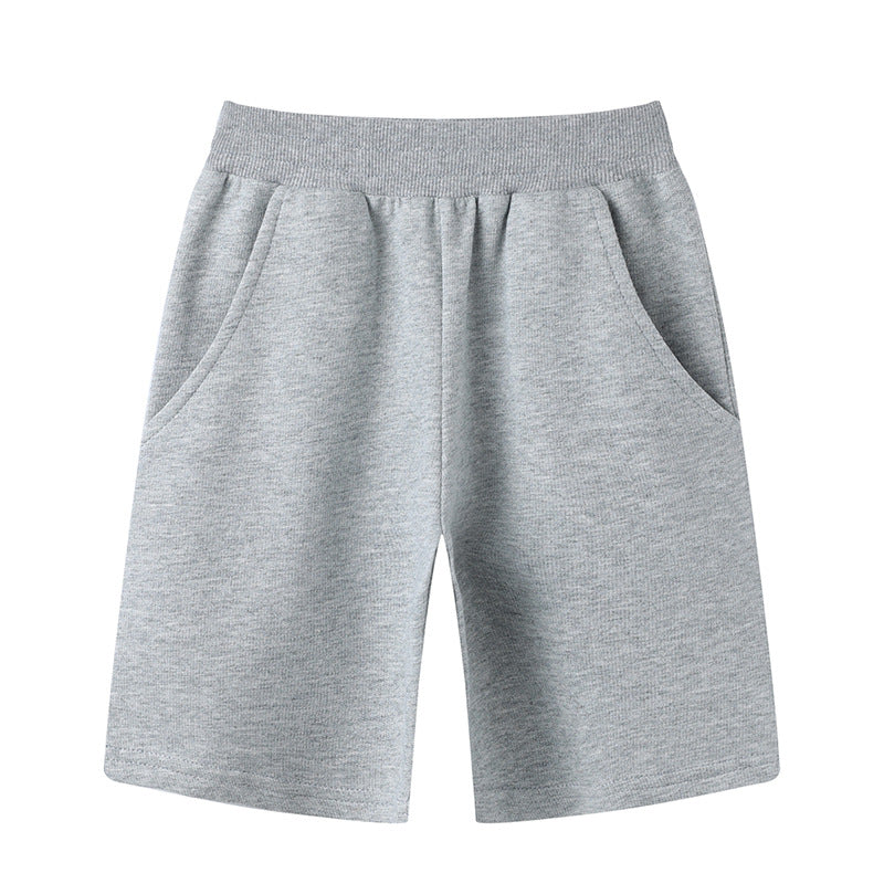 Children's Summer Version Cotton Shorts Boy Size Leisure Sports Home Solid Children's Pants