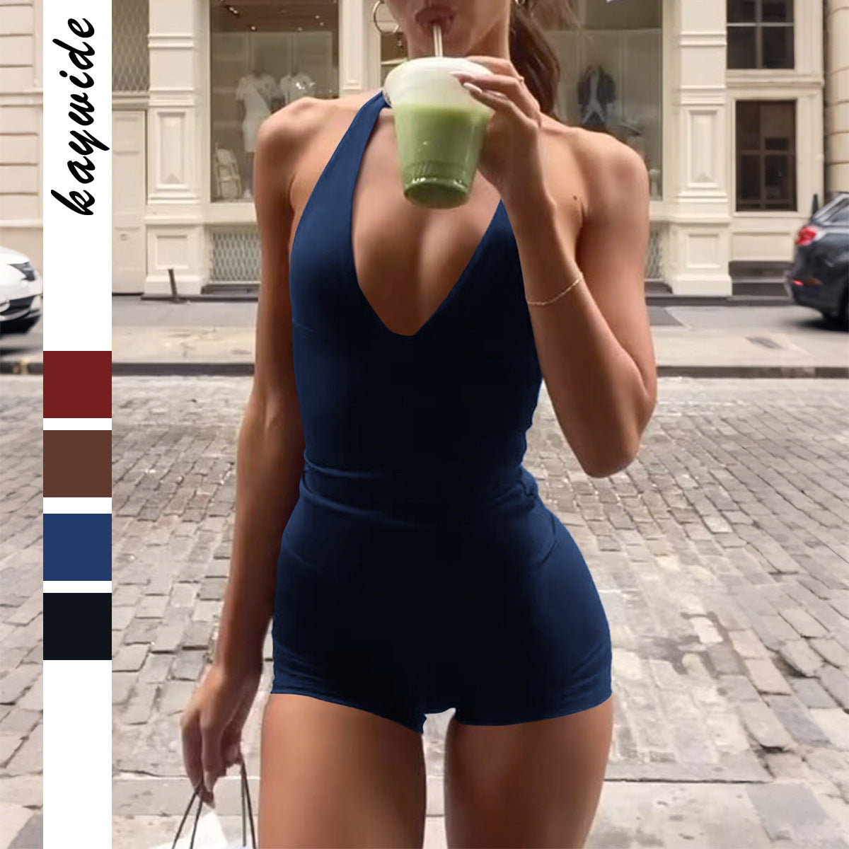 Women's Sports Yoga High Elastic T-shirt Two-piece Fashion Casual Suit
