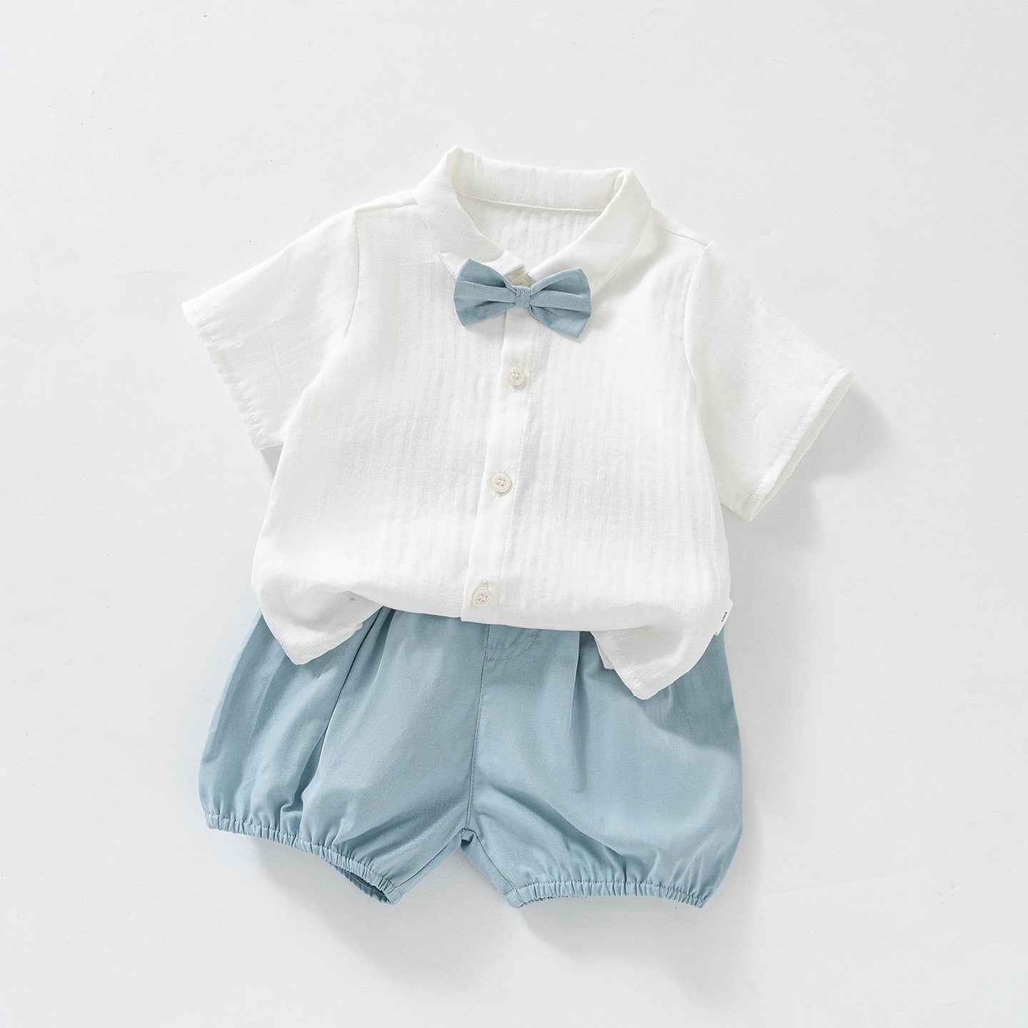 Men's Summer Short-sleeved Dress Shirt Birthday Party Clothes Short Pants Hundred Children's Suit