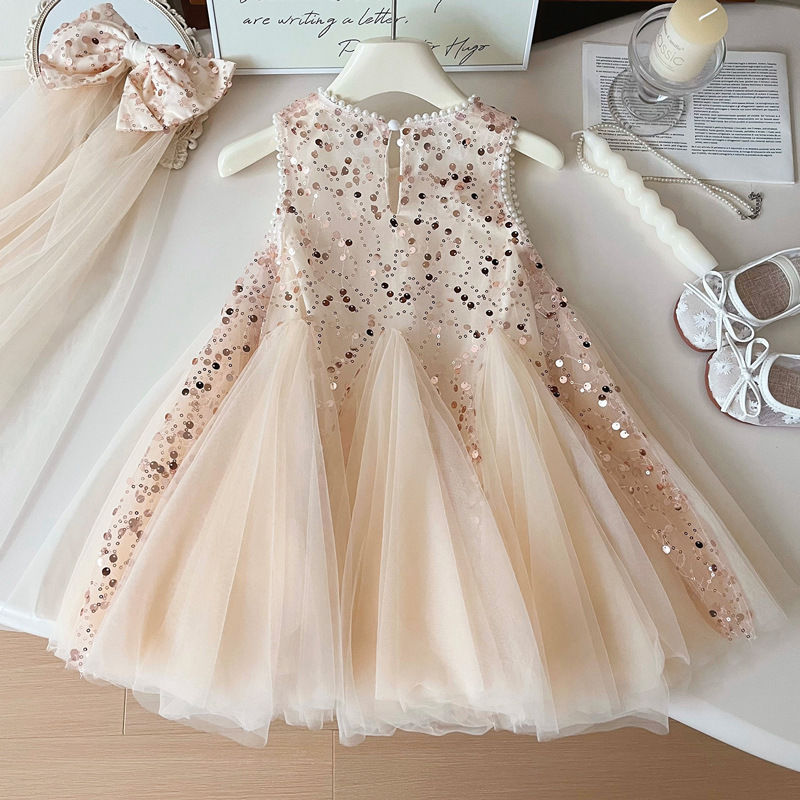 Children's Mesh Skirt Sleeveless Western Style Fashion Vest Children's Dress