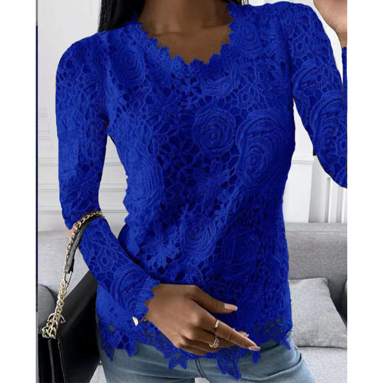Cool Classy Fashion New Women's Summer Lace Shirt, Chiffon Shirt