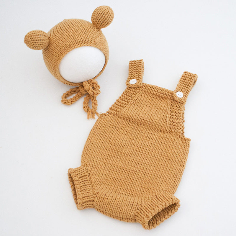 Month Old Days Studio Animal Theme Wool Jumpsuit, Climbing Suit