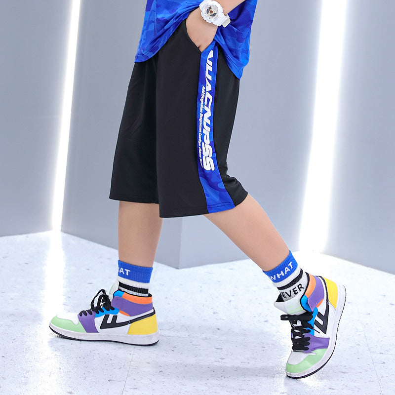 Thin Cold Medium Big Sports Fashionable Children's Pants