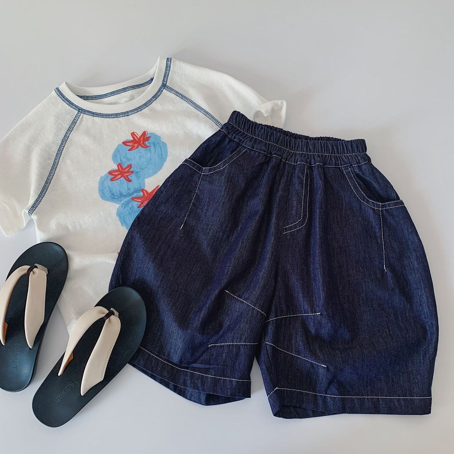 Children's Shorts Summer Loose Jeans Crawler Children's Pants