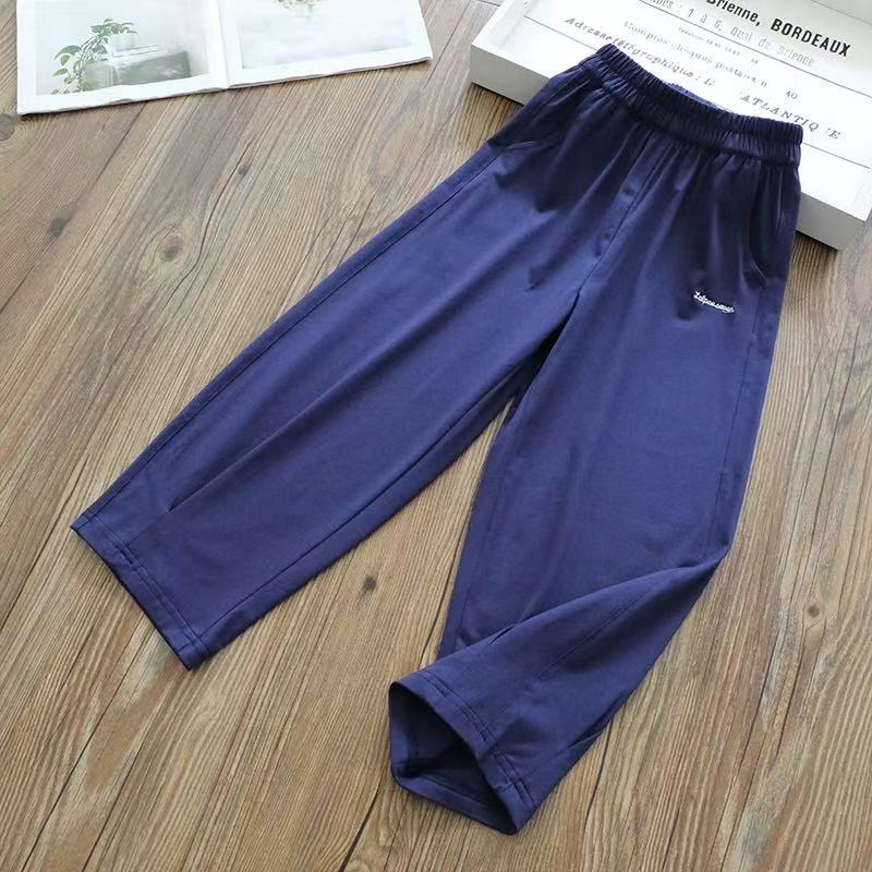 High Cotton Casual Sports Female Big Ice Feeling Loose Air Children's Pants