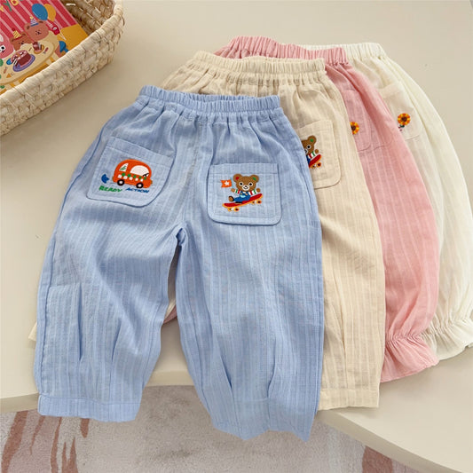 Loose Air Conditioning Class Boys Summer Bloomers Multicolor Thin Mosquito Children's Pants