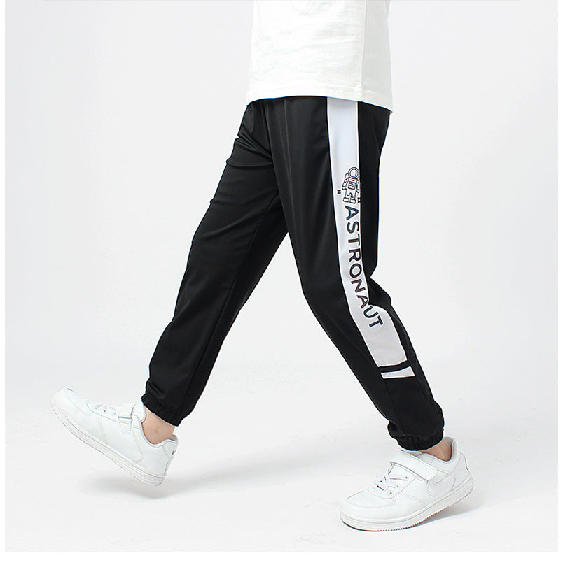 Children's Outdoor Crawler Stitching Medium Big Casual Children's Pants
