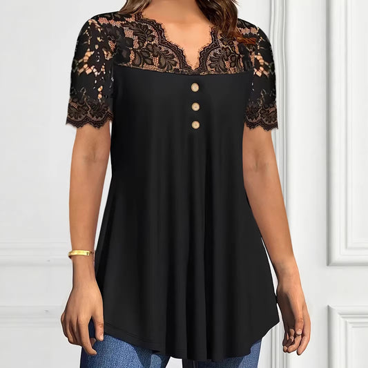 Women's Solid Color Ruffled Sleeves Shirt Modal Women's T-shirt