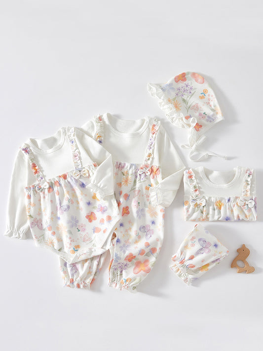 Jumpsuit Born Clothes Spring Pure Cotton Rompers Going Out Cute Jumpsuit, Climbing Suit
