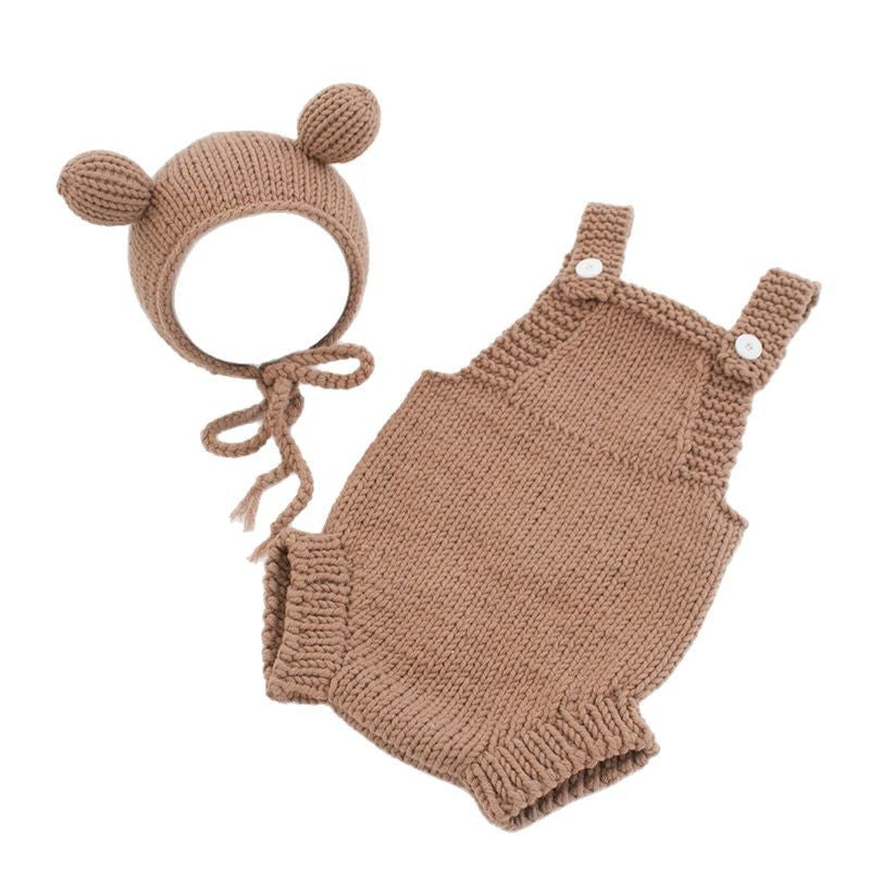 Month Old Days Studio Animal Theme Wool Jumpsuit, Climbing Suit