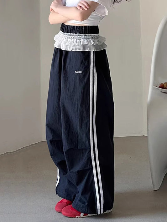 Children's Casual Summer Clothing Track Older Loose-fitting Children's Pants