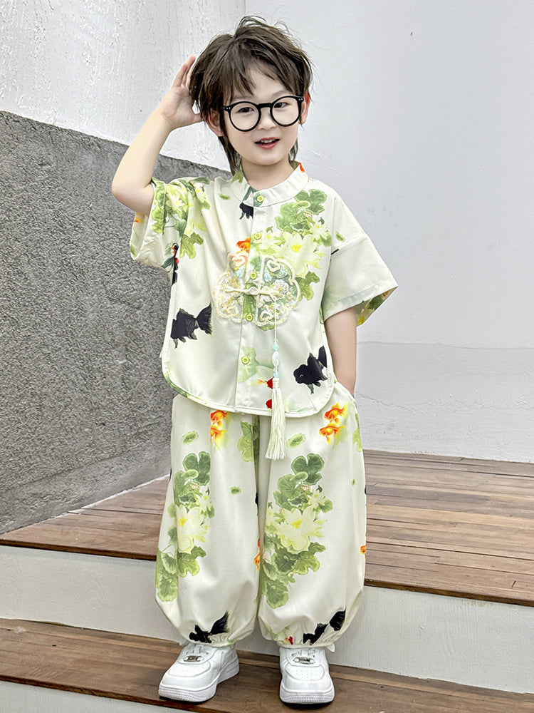 Children's Summer Folk Costume Dress For One Year Old National Children's Suit
