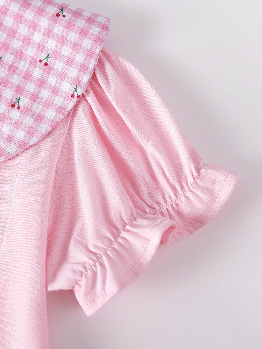 Attractive Children's Skirt Summer Short-sleeved Cute Children's Dress