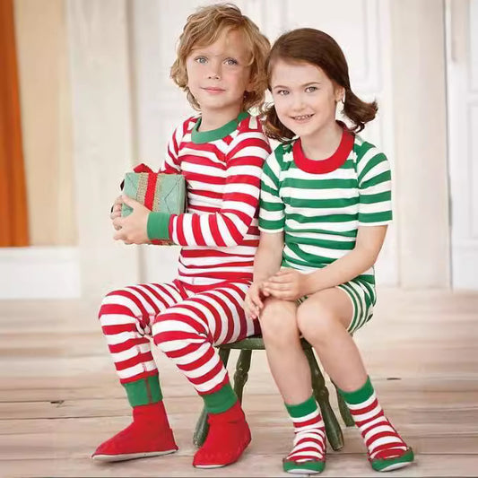 Children's Boys Can Striped Christmas Clothing Children's Suit