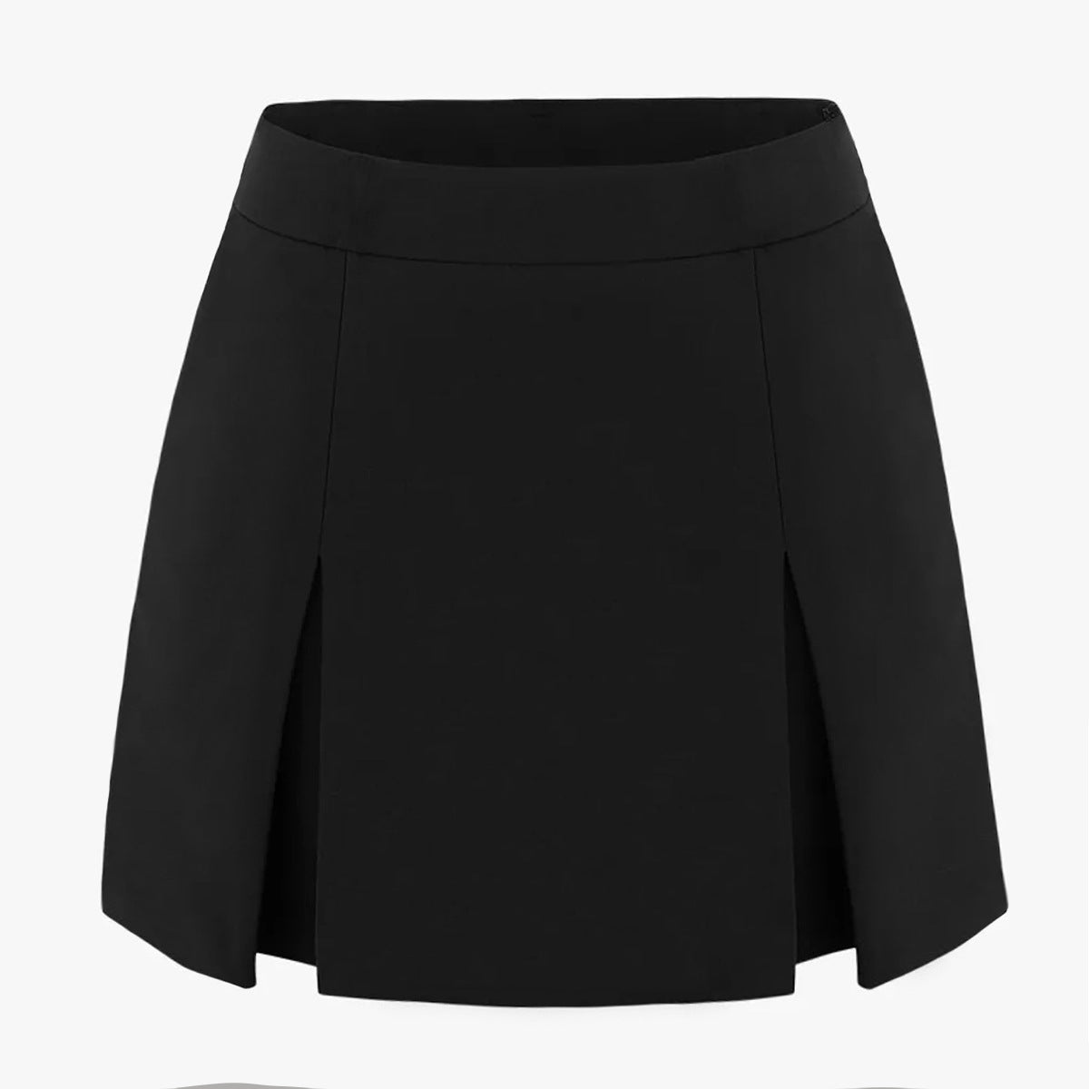 Women's Double Slit A- Line High Quality Elastic Skirt