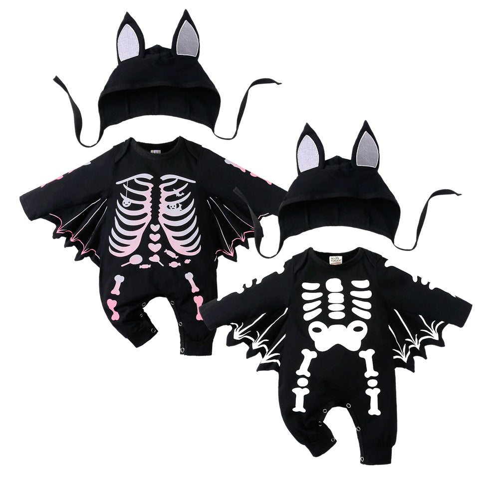 Children's Born Clothes Batwing Sleeve Modeling Romper Jumpsuit Jumpsuit, Climbing Suit
