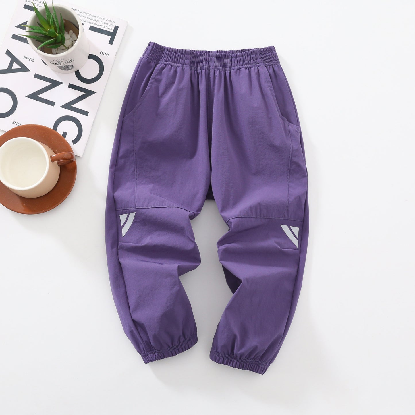 Stretch Sports Reflective Sign Anti Mosquito Loose Children's Pants