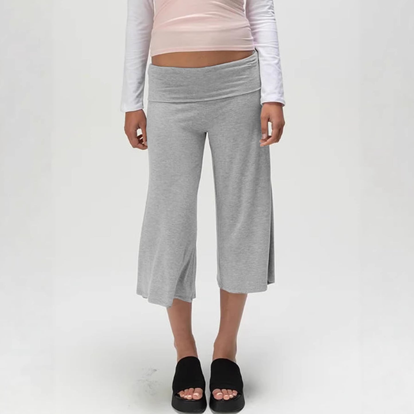 Women's Summer Vacation Loose Fashion Trend Cropped Casual Pants