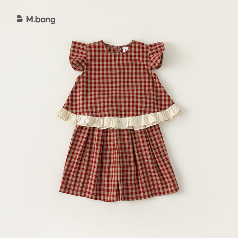 Children's Clothing Summer Flying Sleeves Top Wide Children's Suit