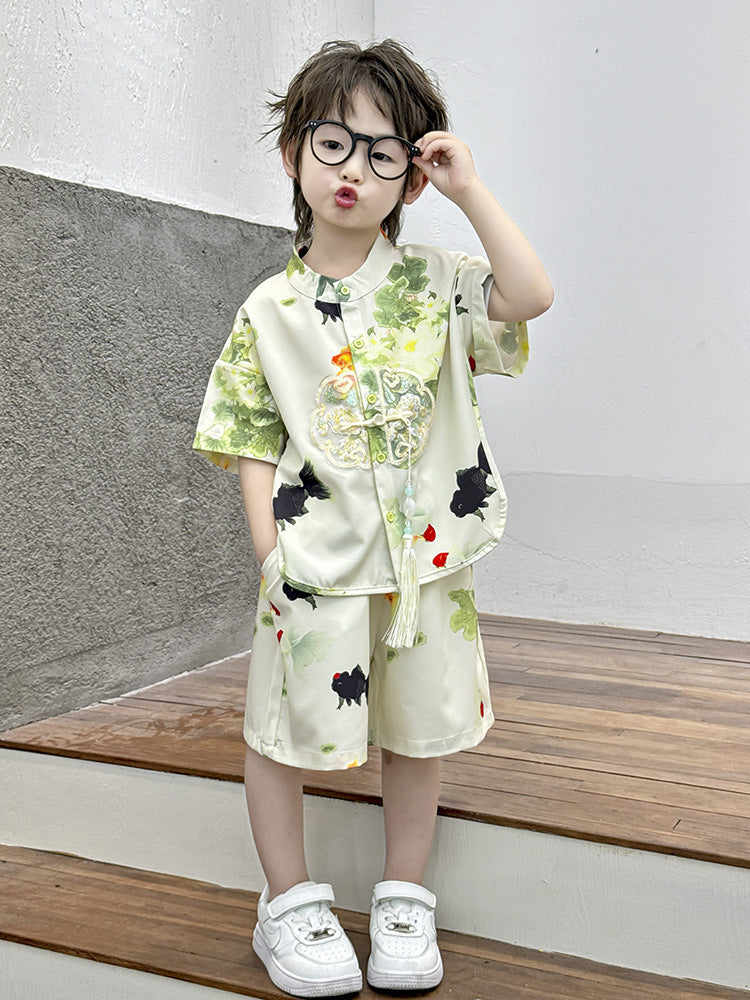 Children's Summer Folk Costume Dress For One Year Old National Children's Suit