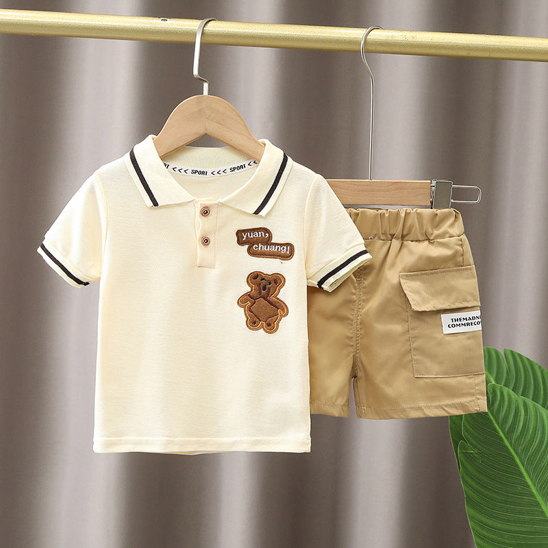 Children's Summer Clothing Handsome Clothes Short Sleeve Children's Suit