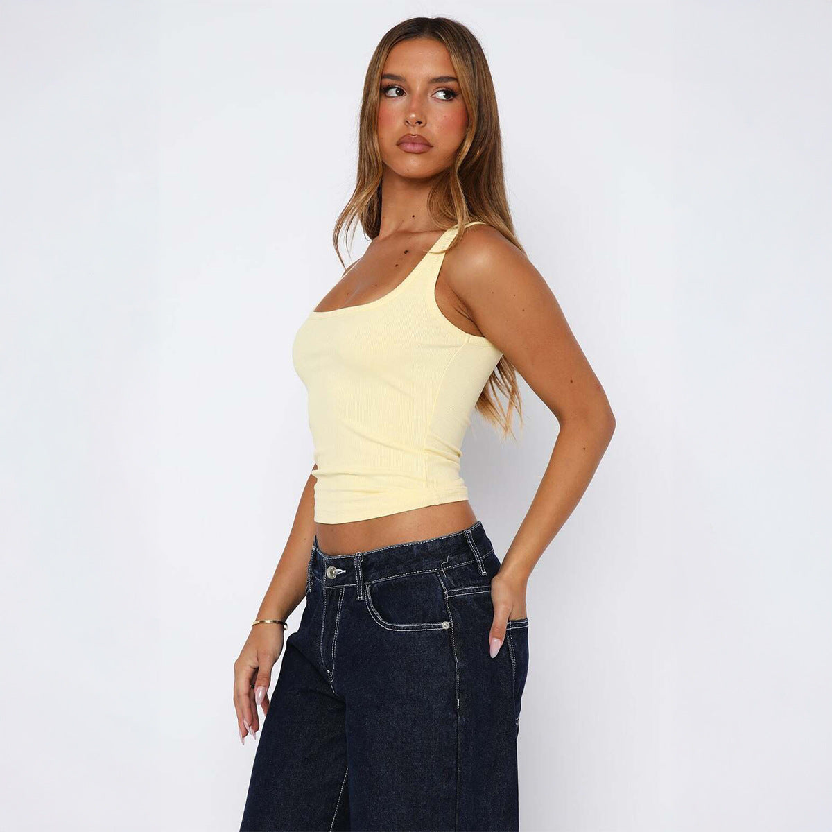 Women's Hot Easy Matching Sling T-shirt Small Vest/suspenders/tube Top