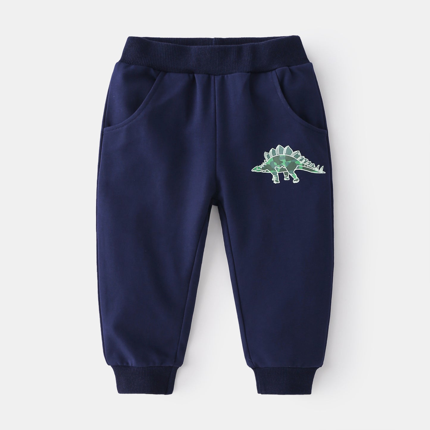 Army Green Cotton Sweater Two-piece Set Children's Suit